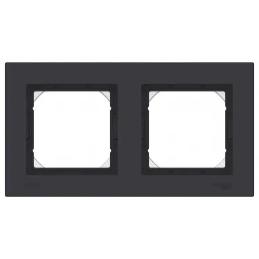 Рамка 2-м AtlasDesign Aqua IP44 карбон SE ATN441002
