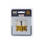 Рамка 1-м BRITE РУ-1-2-БрБ стекло бел. IEK BR-M12-G-K01