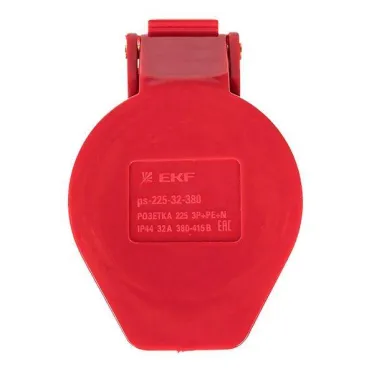 Розетка кабельная 32А 380В 3P+РЕ+N IP44 (225) EKF ps-225-32-380