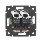 Розетка компьютерная 2-м СП Valena RJ45 кат.5E UTP на захватах механизм бел. IEK 774231