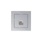 Розетка компьютерная 1-м AtlasDesign RJ45 кат.5E механизм алюм. SE ATN000383