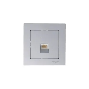 Розетка компьютерная 1-м AtlasDesign RJ45 кат.5E механизм алюм. SE ATN000383