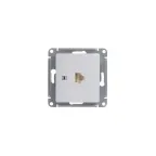 Розетка компьютерная 1-м СП Glossa RJ45 кат.5E механизм бел. SE GSL000181K