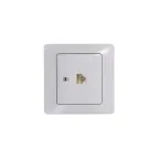Розетка компьютерная 1-м СП Glossa RJ45 кат.5E механизм бел. SE GSL000181K
