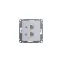 Розетка компьютерная 2-м Glossa RJ45 кат.5E механизм бел. SE GSL000185KK