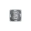 Розетка компьютерная 2-м Glossa RJ45 кат.5E механизм бел. SE GSL000185KK