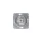 Розетка компьютерная 1-м Glossa RJ45 кат.5E механизм платина SE GSL001281K