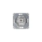 Розетка компьютерная 1-м Glossa RJ45 кат.5E механизм платина SE GSL001281K