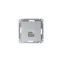 Розетка компьютерная 1-м AtlasDesign RJ45 кат.5E механизм алюм. SE ATN000383