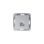 Розетка компьютерная 1-м AtlasDesign RJ45 кат.5E механизм алюм. SE ATN000383
