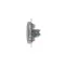 Розетка компьютерная 1-м Glossa RJ45 кат.5E механизм платина SE GSL001281K