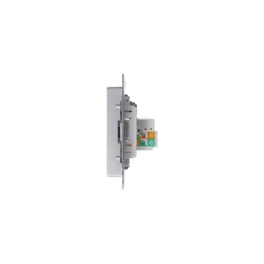 Розетка компьютерная + телевизионная 2-м AtlasDesign RJ45 кат.5E + TV механизм алюм. SE ATN000389