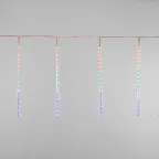 Гирлянда светодиодная "Тающие сосульки" 3.5м 8шт х50см шаг 50см 288LED мультиколор 3.6Вт 230В IP20 трансф. в компл. провод черн. Neon-Night 256-319-6