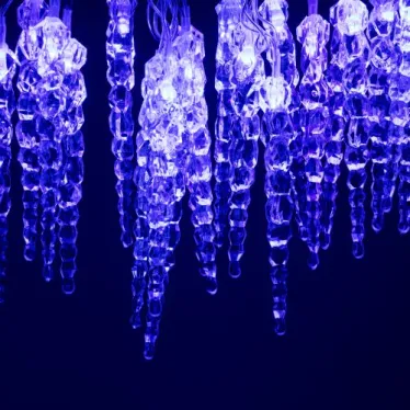 Гирлянда светодиодная "Нить" "Сосульки" 3.8м 20LED син. IP20 220В дл. провода 2.5м Эра Б0055995