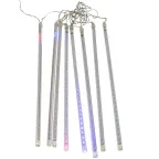 Гирлянда светодиодная "Тающие сосульки" 3.5м 8шт х50см шаг 50см 288LED мультиколор 3.6Вт 230В IP20 трансф. в компл. провод черн. Neon-Night 256-319-6