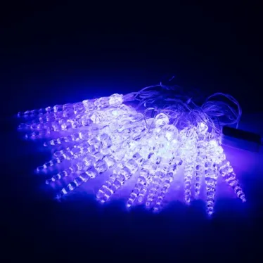 Гирлянда светодиодная "Нить" "Сосульки" 3.8м 20LED син. IP20 220В дл. провода 2.5м Эра Б0055995