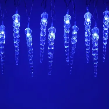 Гирлянда светодиодная "Нить" "Сосульки" 3.8м 20LED син. IP20 220В дл. провода 2.5м Эра Б0055995