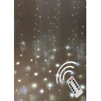 Гирлянда светодиодная "Роса" 3х3м +2м 300LED 10 нитей USB пульт КОСМОС KOC_CUR-U102