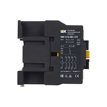 Контактор КМИ-11210 12А 230В/АС3 1НО KARAT IEK KKM11-012-230-10