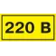 Символ "220В" 20х40 IEK YPC10-0220V-1-100