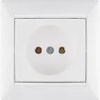 Розетка 1-м СП Valena 16А IP21 без заземл. на винтах механизм бел. IEK 774416