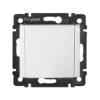 Розетка 1-м СП Valena 16А IP21 2P+E с заземл. защ. шторки с крышкой винты механизм бел. IEK 774422