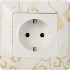 Розетка 1-м СП Valena Life 16А IP2X 250В 2P+E безвинтов. клеммы с лицев. панелью механизм бел. Leg 753421