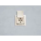 Розетка 1-м СП Valena 16А IP21 2P+E с заземл. защ. шторки с крышкой винты механизм бел. IEK 774422