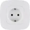 Розетка 1-м СП Valena Allure 16А IP20 250В 2P+E винтов. клеммы с лицев. панелью механизм бел. Leg 753724