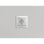 Розетка 1-м СП Valena 16А IP44 2P+E с заземл. защ. шторки с крышкой немецк. стандарт механизм бел. IEK 774220