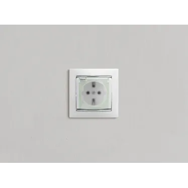 Розетка 1-м СП Valena 16А IP44 2P+E с заземл. защ. шторки с крышкой немецк. стандарт механизм бел. IEK 774220
