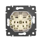 Розетка 1-м СП Valena 16А IP44 2P+E с заземл. защ. шторки с крышкой немецк. стандарт механизм бел. IEK 774220