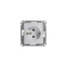 Розетка 1-м СП Glossa 16А IP20 с заземл. механизм бел. SE GSL000143