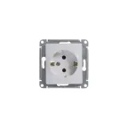 Розетка 1-м СП Glossa 16А IP20 с заземл. механизм бел. SE GSL000143