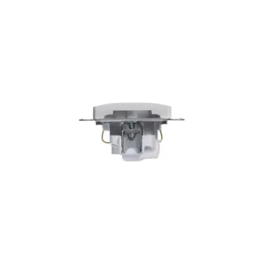Розетка 1-м СП Glossa 16А IP20 с заземл. механизм бел. SE GSL000143
