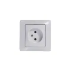 Розетка 1-м СП Glossa 16А IP20 без заземл. механизм бел. SE GSL000141