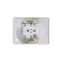 Розетка 2-м СП Glossa 16А IP20 без заземл. бел. SE GSL000120