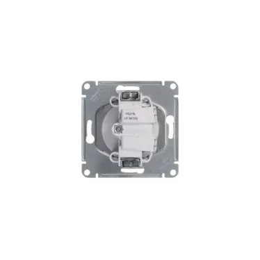 Розетка 1-м СП Glossa 16А IP20 без заземл. механизм бел. SE GSL000141