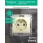 Розетка 1-м СП Glossa 16А IP20 с заземл. механизм беж. SE GSL000243