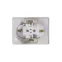Розетка 2-м СП Glossa 16А IP20 с заземл. в сборе бел. SE GSL000124