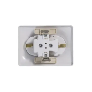 Розетка 2-м СП Glossa 16А IP20 с заземл. в сборе бел. SE GSL000124