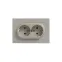Розетка 2-м СП AtlasDesign 16А IP20 с заземл. в сборе беж. SE ATN000224