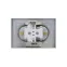 Розетка 2-м СП AtlasDesign 16А IP20 с заземл. в сборе алюм. SE ATN000324