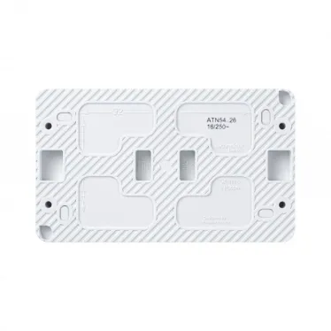 Розетка 2-м ОП AtlasDesign PROFI 16А IP54 заземл. защ. шторки бел. SE ATN540126