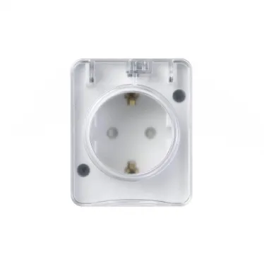 Розетка 1-м ОП AtlasDesign PROFI 16А IP54 250В заземл. защ. шторки бел. SE ATN540145