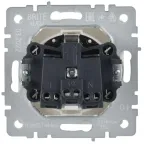 Розетка BRITE РСбш10-3-44-БрБ 16А IP44 с заземл. защ. шторки с крышкой механизм бел. IEK BR-R16-16-44-K01