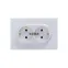Розетка 2-м СП AtlasDesign 16А IP20 с заземл. в сборе жемчуж. SE ATN000424