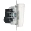 Розетка BRITE РСбш10-3-44-БрБ 16А IP44 с заземл. защ. шторки с крышкой механизм бел. IEK BR-R16-16-44-K01