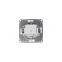 Розетка 1-м СП AtlasDesign 16А IP20 с заземл. защ. шторки с крышкой механизм алюм. SE ATN000346