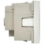 Розетка 1-м 2мод. РКС-20-30-П-К 45х45 с заземл. бел. PRIMER IEK CKK-40D-RSZB2-K01-K